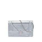 2019 Metallic Patent Microcannage Diorama Wallet on Chain crossbody bag 1