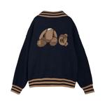 Кардиганы Palm Angels Bear Cardigan 'Черный/Коричневый' 2