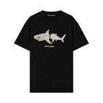 Футболки Palm Angels Shark Classic Tee 'Black/White' 1