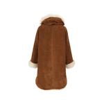 faux-fur trim hooded coat 2