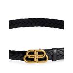 BB Thin braided leather belt 2