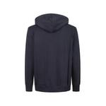 dark navy cotton zip-front Zebra-logo hoodie 2