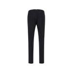 flat-front pressed-crease trousers 2