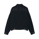 Джинсовые куртки Palm Angels Corduroy Logo Denim Jacket 'Black' 2