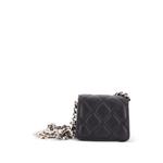 Стеганый мини-клатч Coco Enamel Strap Flap with Chain 2