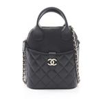 Стеганая сумка-сэтчел CC Quilted Caviar Top Handle Flap (2021-2026 годы) 1