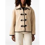 faux-fur caban coat with frog fasteners 1
