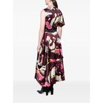 Amari brush-print draped maxi skirt 3