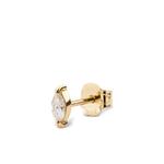 18K yellow gold Marquise diamond earring 1