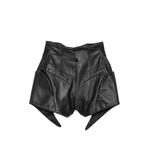 cut-out leather shorts 2