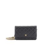 Стеганая сумка через плечо Wallet on Chain Quilted Caviar 1