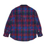 Фланелевые рубашки BAPE Logo Check Pattern Padded Flannel Shirt Jacket 'Navy' 2