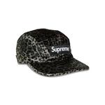 Кепки Supreme Leopard Velvet Camp Cap «Black» 2