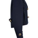 Пальто-пикок Balenciaga Cropped Peacoat 'Темно-синий' 3