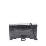 Сумка через плечо Shiny Calfskin Crocodile Embossed Hourglass Wallet On Chain (2018-2026 годы) 1