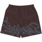 Шорты Supreme Tag Water Short 'Brown' 1
