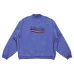 Топы Balenciaga Hand-Drawn Political Campaign Oversized Sweatshirt 'Blue' 1