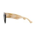 Солнцезащитные очки Gucci Cat Eye 'Black/Ivory/Blue' 2