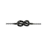 Браслет Forget Me Knot из черного золота с бриллиантами 2