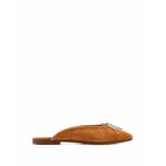 Poesia suede bow mules 1