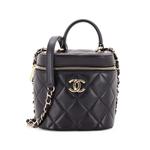 Trendy CC Top Handle Vanity Case Quilted Lambskin Small shoulder bag 1