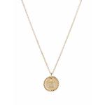 Колье O Initial Charm из желтого золота с бриллиантами 1