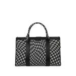 Wavy Houndstooth weekender bag 1