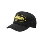 Кепки Corteiz Alcatraz Premium Trucker 'Black/Yellow' 1