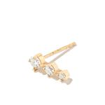 Серьга Éclat из желтого золота с бриллиантами 2