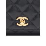 Стеганая сумка через плечо Twist Your Buttons Wallet on Chain (2021-2026 годы) 2