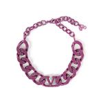 VLogo Signature curb-chain necklace 1