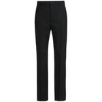 pressed-crease pleated straight-leg trousers 1