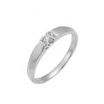 LITZ 18K Белое золото Кольцо с бриллиантом SJ-RDX17077 1