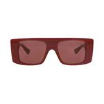Солнцезащитные очки Gucci Square-Frame Recycled Acetate 'Burgundy/Red' 1