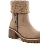Сапоги из искусственного меха с вышивкой цвета Beige 8