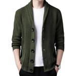 Жаккардовый вязаный кардиган HT2531 1
