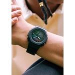 Мужские аналого-цифровые часы GA-2100RW-1A черный ремешок из смолы 6