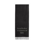 Шарфы Acne Studios Wide Logo Scarf 'Black/White' 1