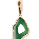stone-pendant drop earrings 2
