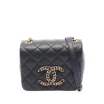 Стеганая мини-сумка через плечо Lambskin CC Crystal Full Flap (2021-2026 годы) 1