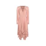 long pleated georgette dress 1