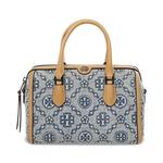 Сумки с ручками Tory Burch T Monogram Leather Petite Barrel Bag «Powder Blue» 1