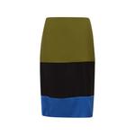 Saros colour-block midi skirt 1