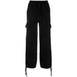 drawstring-waistband cargo trousers 1