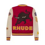Бомберы Rhude Bull Market Varsity Jacket 'Red/Creme' 2