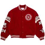 Варсити-куртки Supreme Veritas Varsity Jacket 'Red' 1