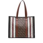 Сумка-тоут TB Monogram E Canvas Stripe Book (2018-2026 годы) 1