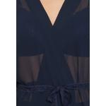 Халат Clovia Chic Basic в цвете Navy - кружево и шифон 6