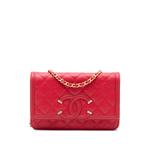 Сумка через плечо Caviar CC Filigree Wallet On Chain (2018 год) 1