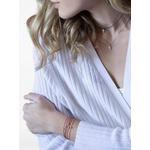 18K yellow gold cord diamond bracelet 2